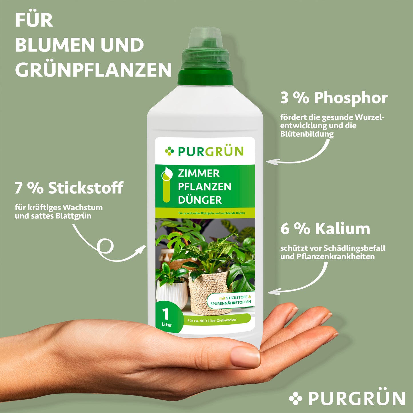 Zimmerpflanzen-Dünger 1 Liter