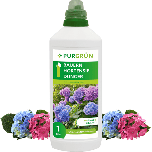 Bauernhortensie-Dünger 1 Liter - Purgrün