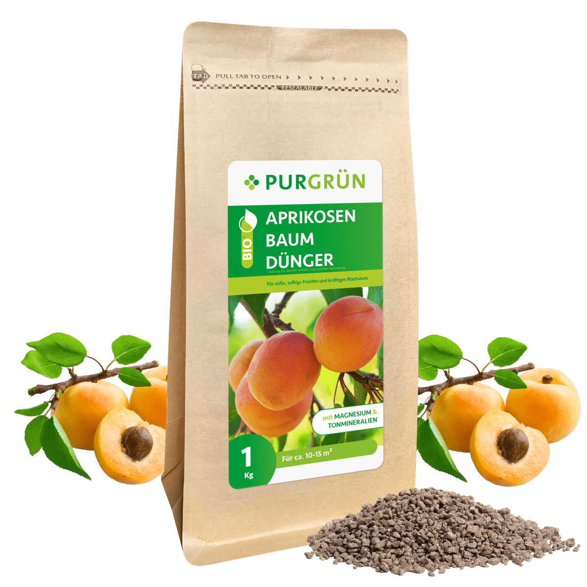 Bio-Aprikosenbaum-Dünger 1 kg - Purgrün