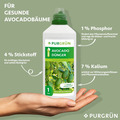 Bio-Avocadodünger 1 Liter - Purgrün