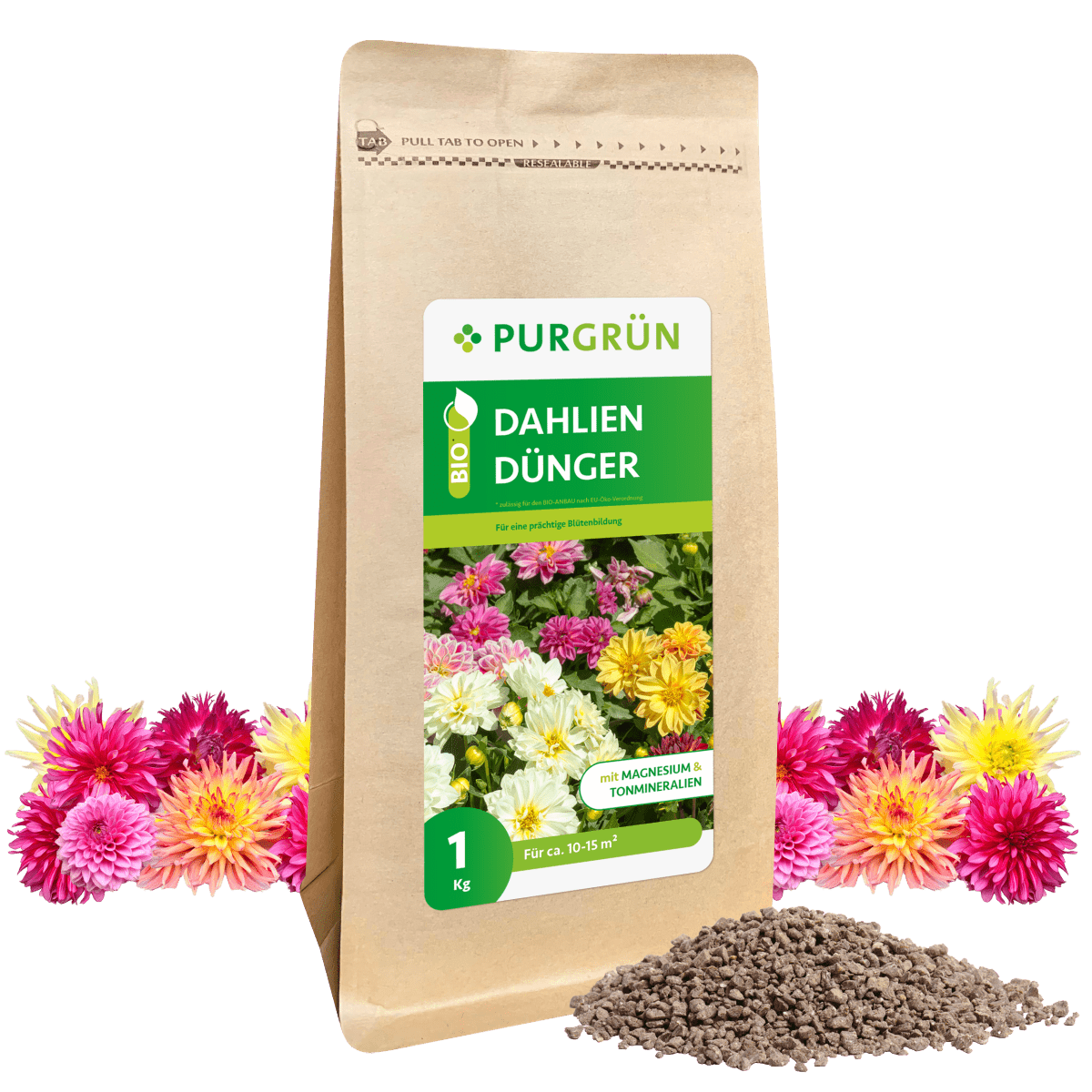 Bio-Dahlien-Dünger 1 kg - Purgrün