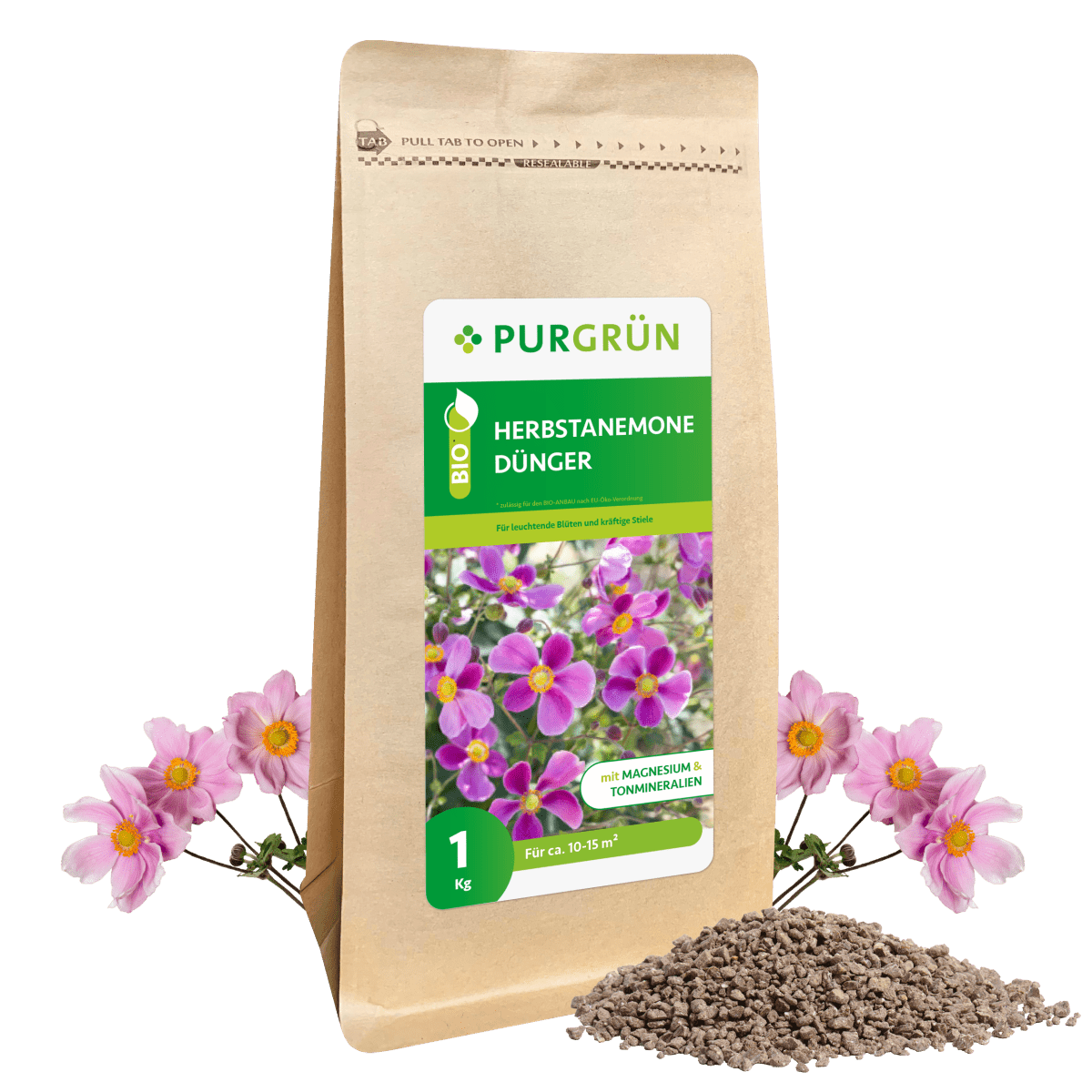 Bio-Herbstanemone-Dünger 1 kg - Purgrün