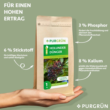 Bio-Holunder-Dünger 1 kg - Purgrün