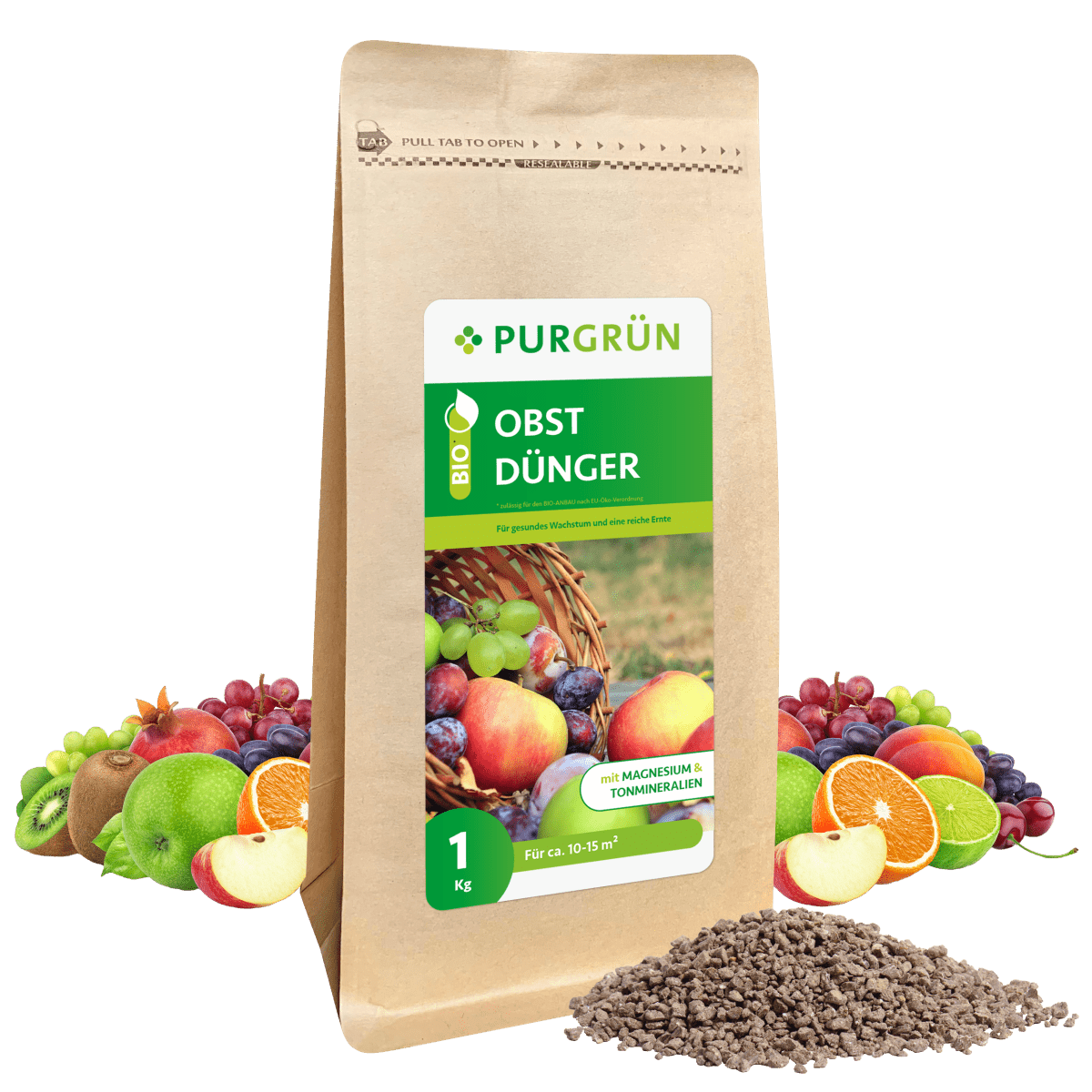 Bio-Obstdünger 1 kg - Purgrün