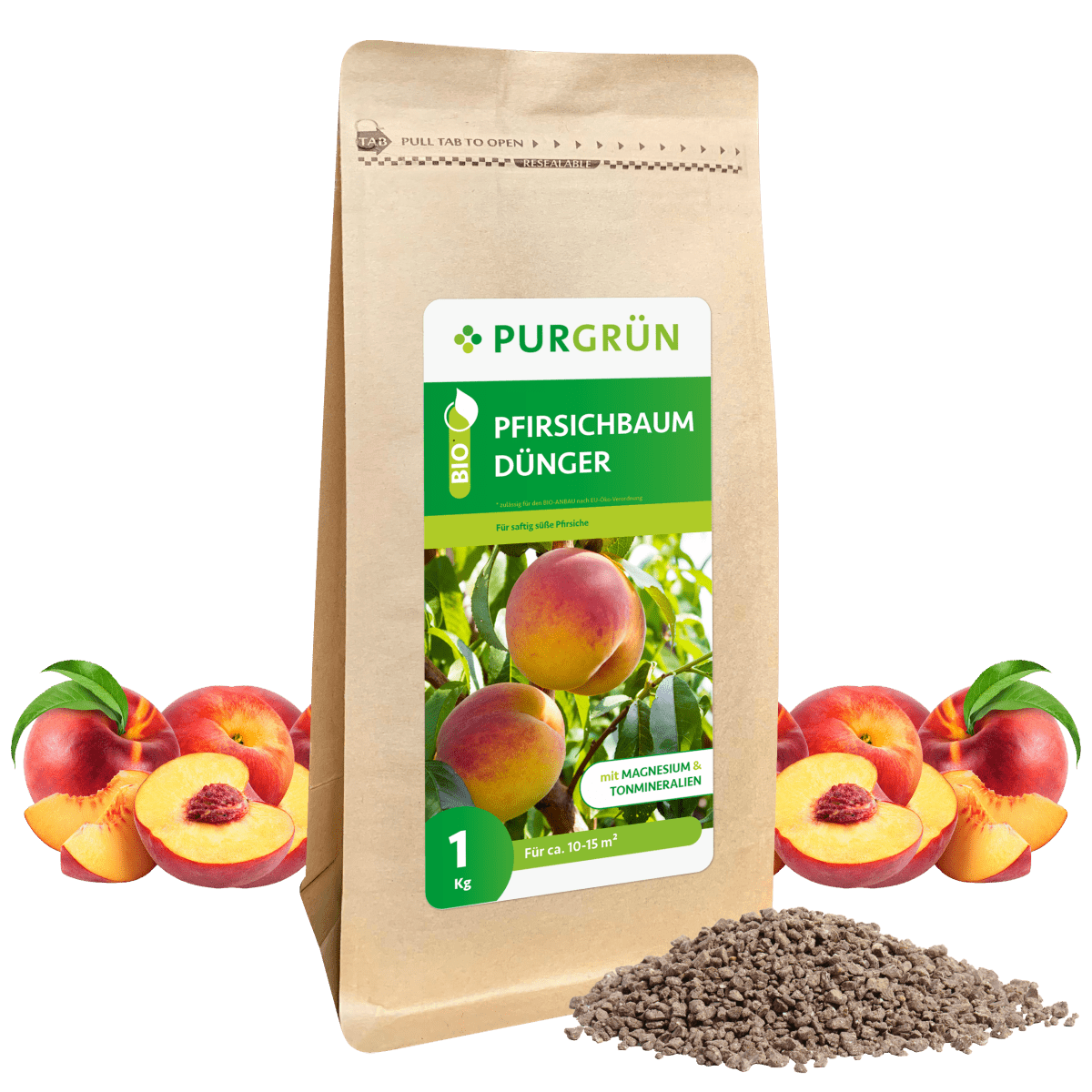 Bio-Pfirsichbaum-Dünger 1 kg - Purgrün