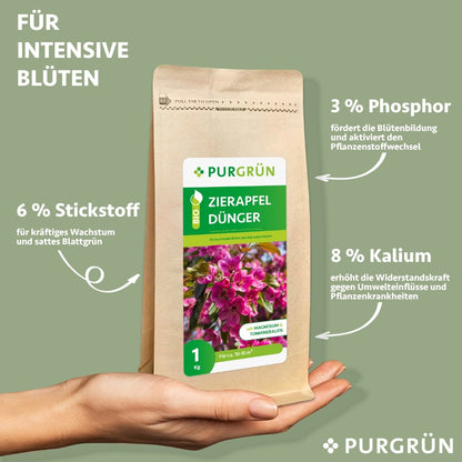 Bio-Zierapfel-Dünger 1 kg - Purgrün