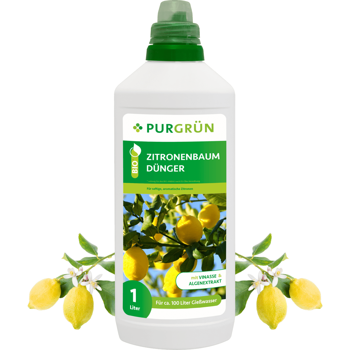 Bio-Zitronenbaum-Dünger 1 Liter - Purgrün