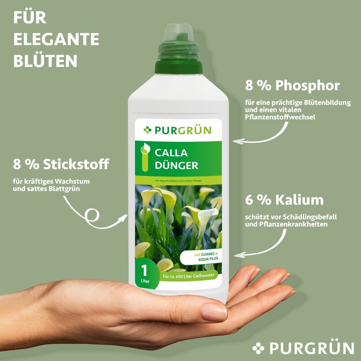 Calla-Dünger 1 Liter - Purgrün