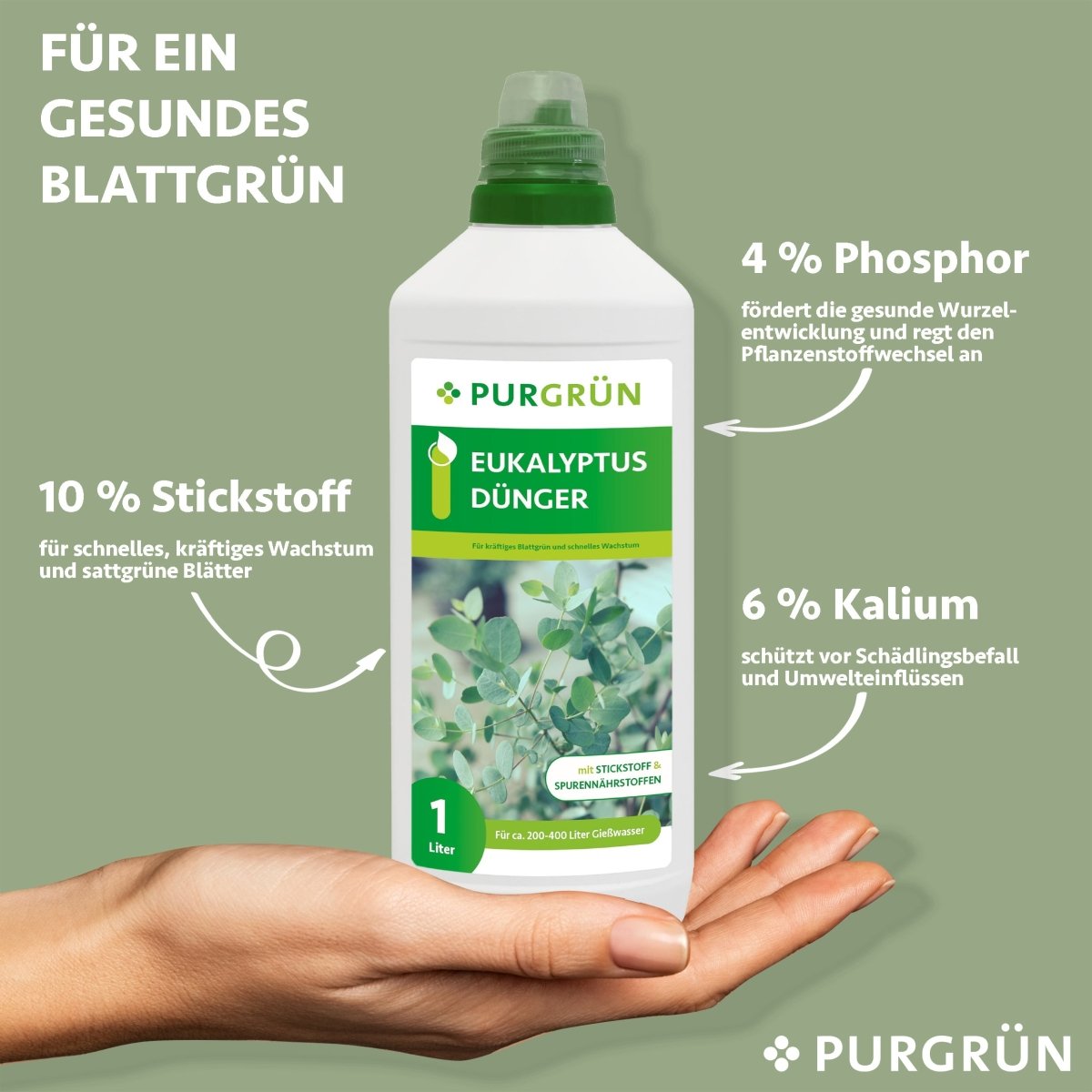 Eukalyptus-Dünger 1 Liter - Purgrün