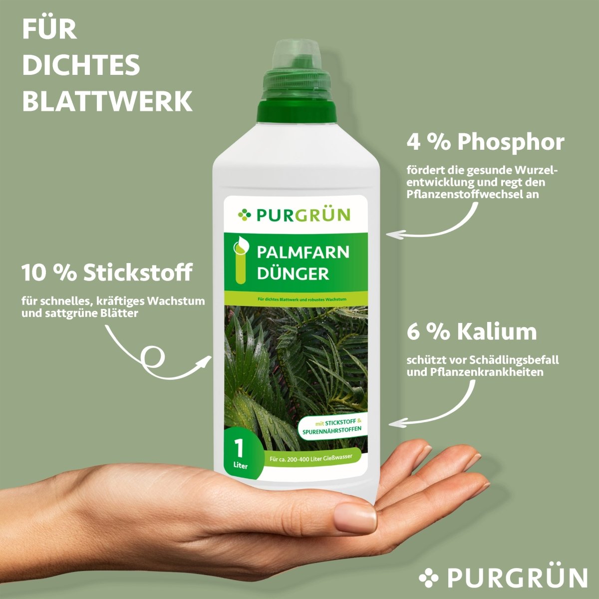 Palmfarn-Dünger 1 Liter - Purgrün