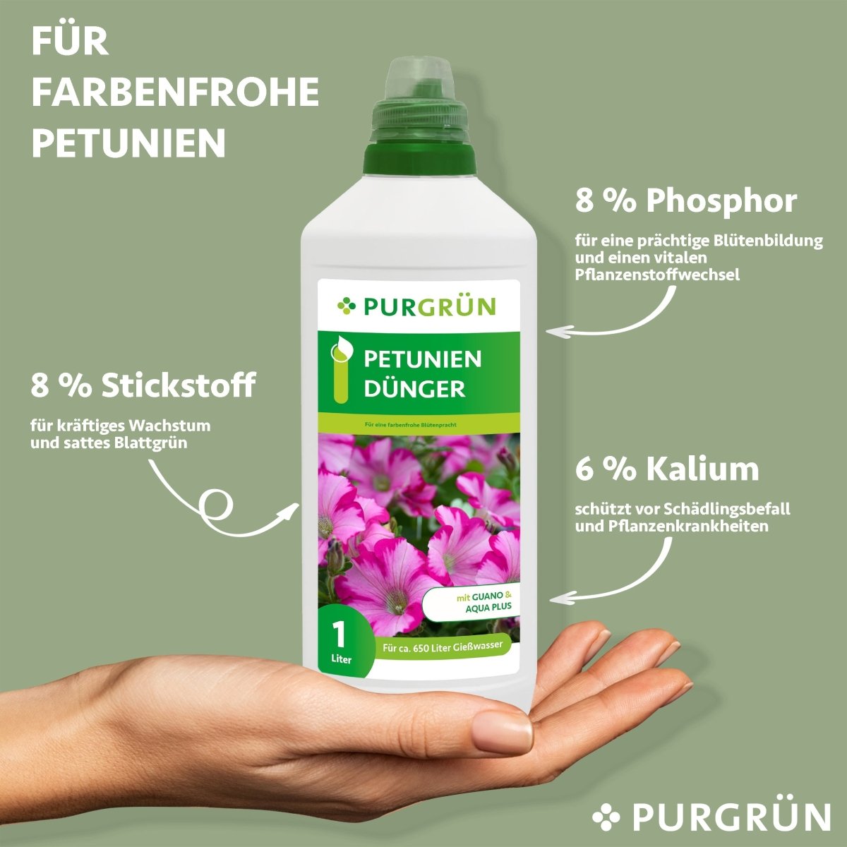 Petuniendünger 1 Liter - Purgrün