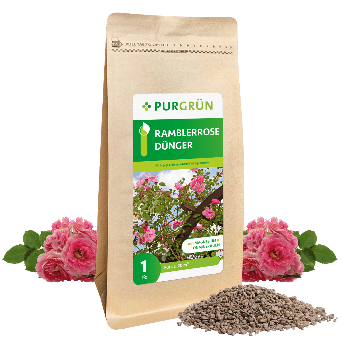 Ramblerrose-Dünger 1 kg - Purgrün