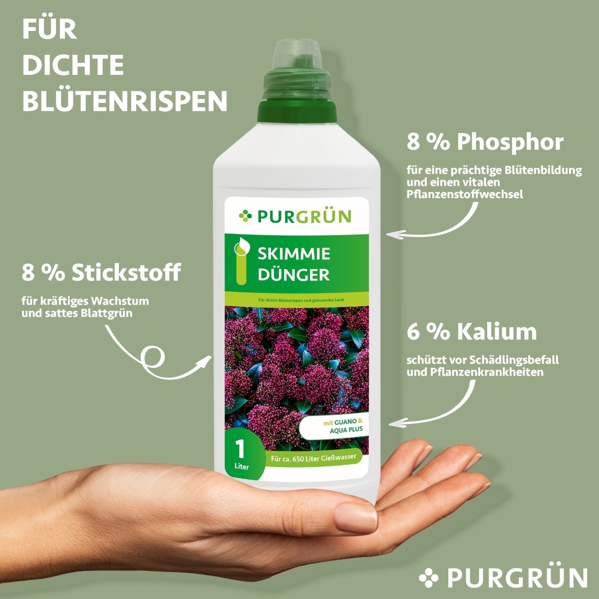 Skimmie-Dünger 1 Liter - Purgrün